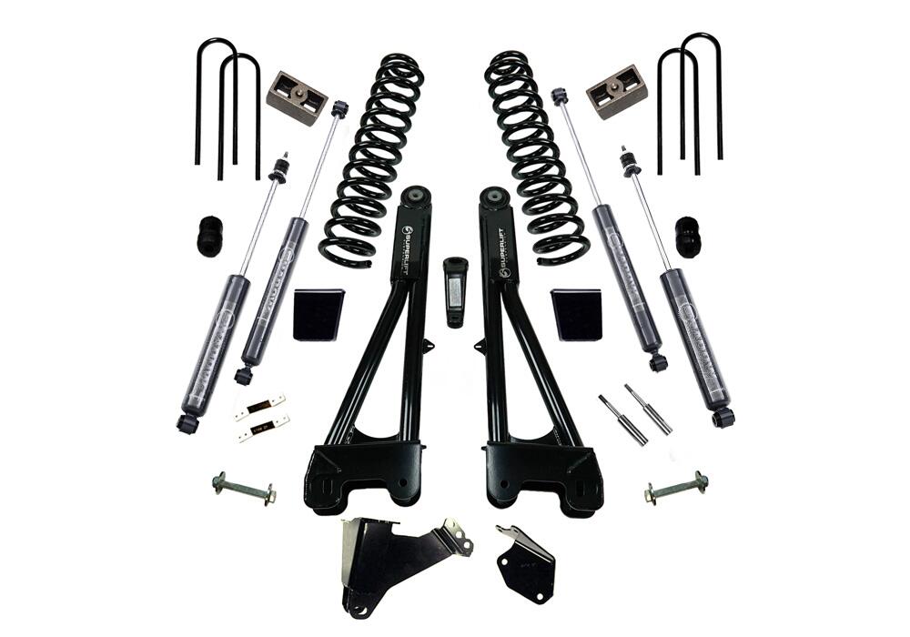 6 Inch Lift Kit 2005-2007 Ford F-250 and F-350 Super Duty 4WD Diesel Engine with Replacement Radius Arms and Bilstein Shocks Superlift