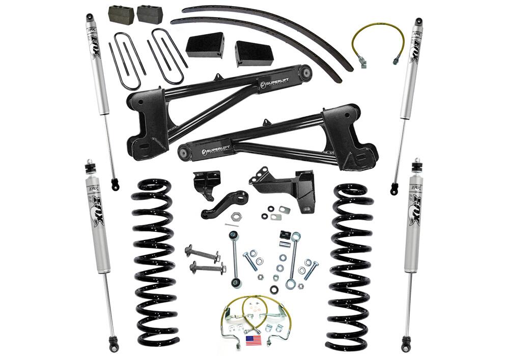 8 Inch Lift Kit 2008-2010 Ford F-250/350 4WD Diesel Engine with Replacement Radius Arms with Fox 2.0 Series Shocks Superlift