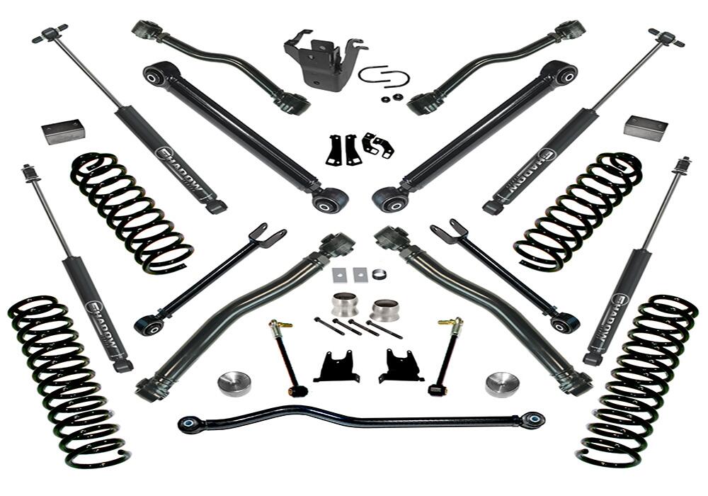 4 Inch Lift Kit 2007-2018 Jeep Wrangler JK Unlimited with Reflex Control Arms and Superlift Shocks Superlift