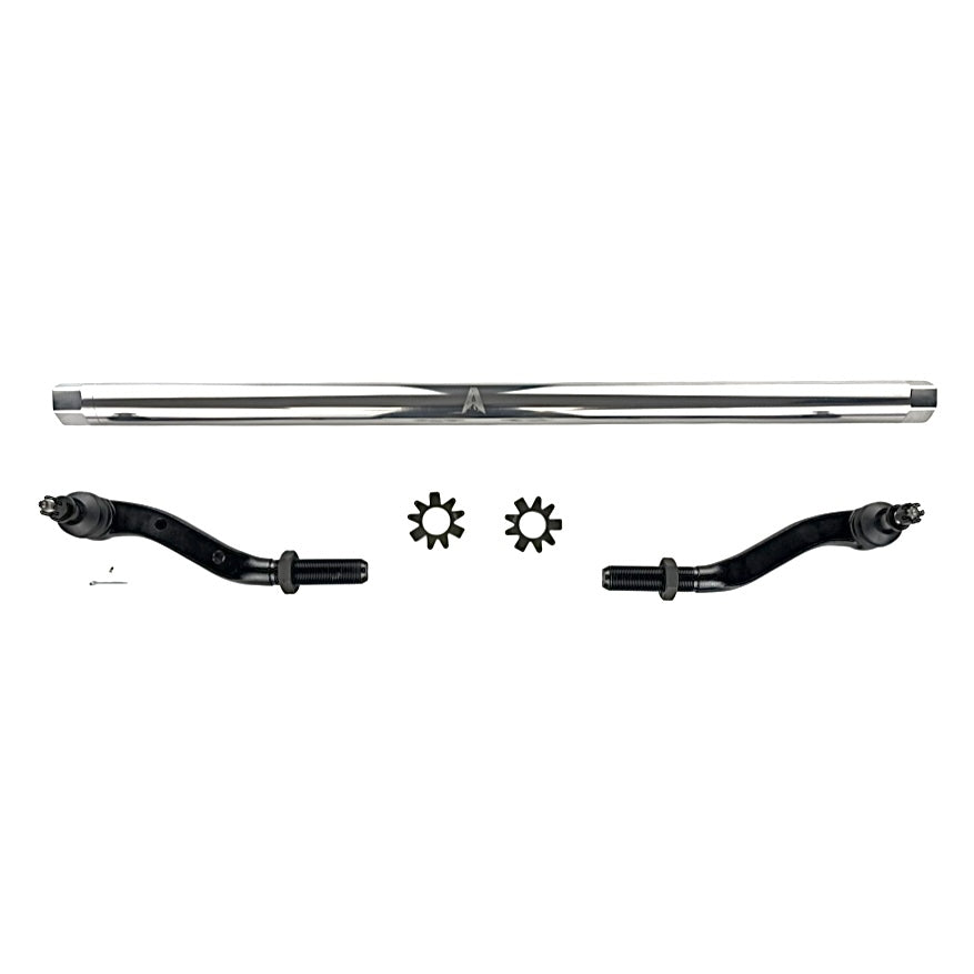 KIT126 - Jeep Wrangler JL & Gladiator JT - 2.5 Ton Tie Rod Assembly - Dana44 - Polished Aluminum