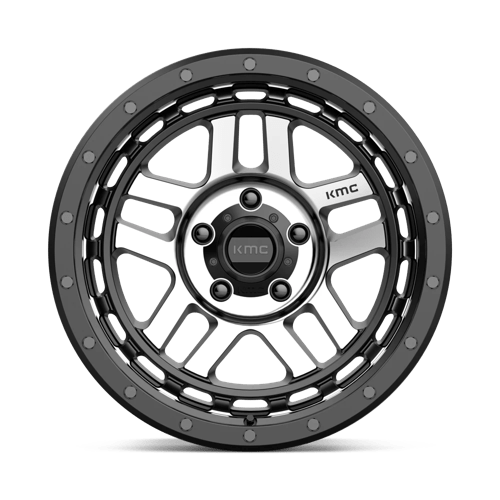 KM540 18X8.5 5X5.0 S-BLK MACH 00MM