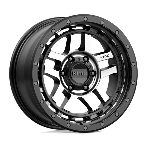 KM540 18X8.5 6X120 S-BLK MACH 00MM