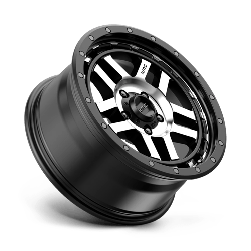 KM540 18X8.5 5X5.0 S-BLK MACH 18MM