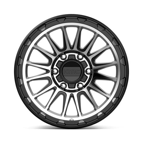 KM542 17X9 6X5.5 S-BLK MACH -12MM