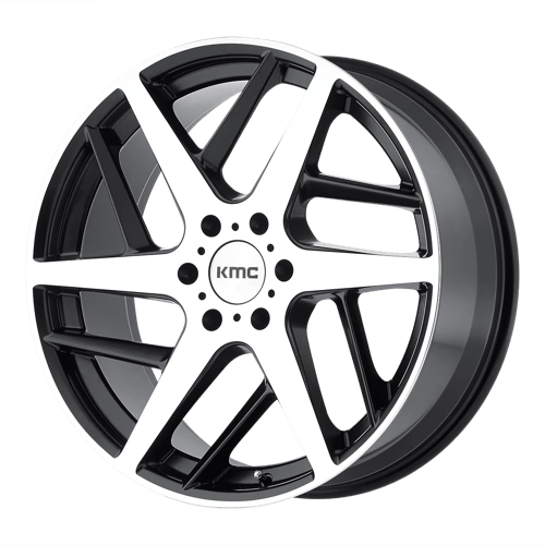 KM699 22X9 6X5.5 S-BLK MACH 15MM