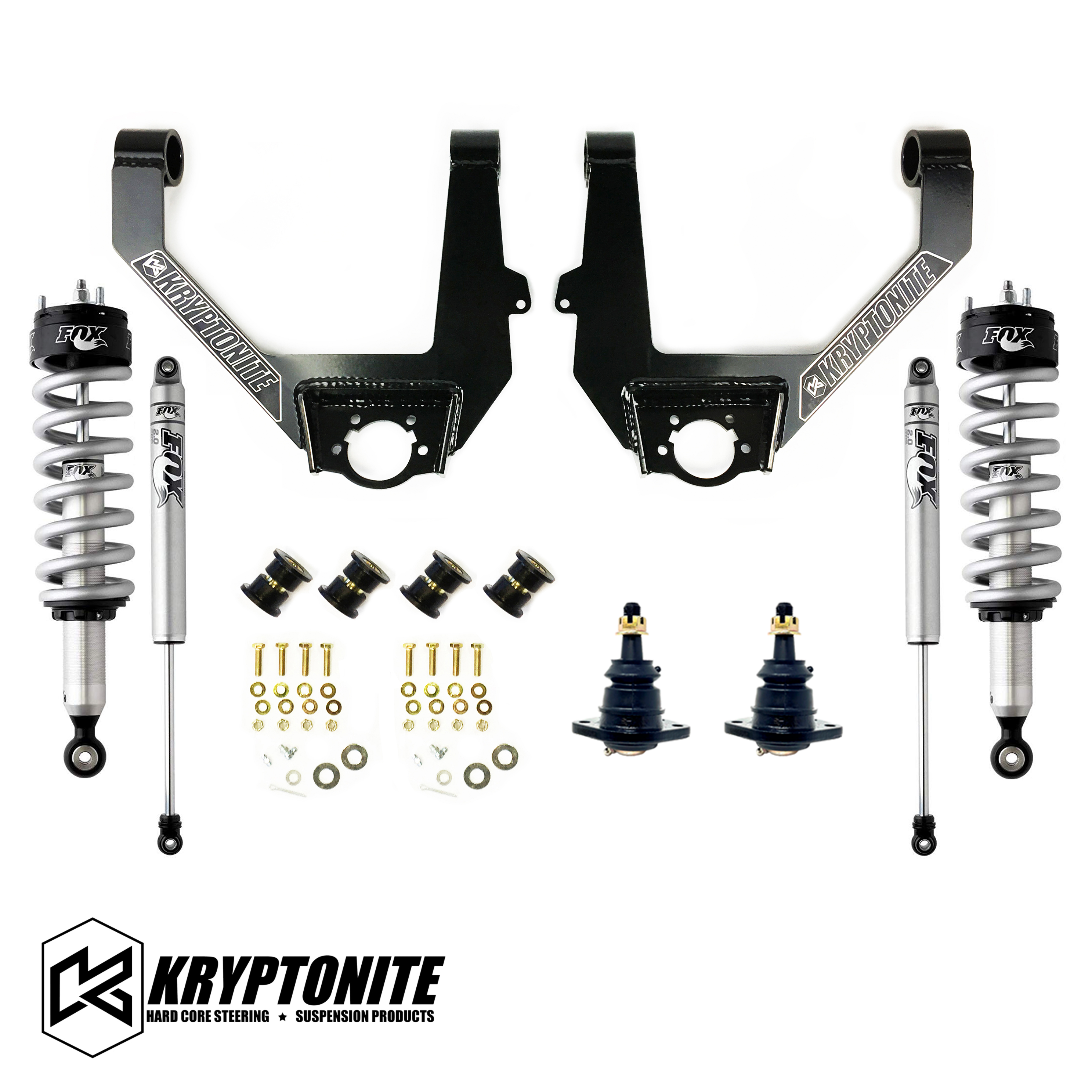KRYPTONITE STAGE 3 LEVELING KIT WITH FOX SHOCKS 1/2 TON 6 LUG 2007-2018 (KRUCA12)