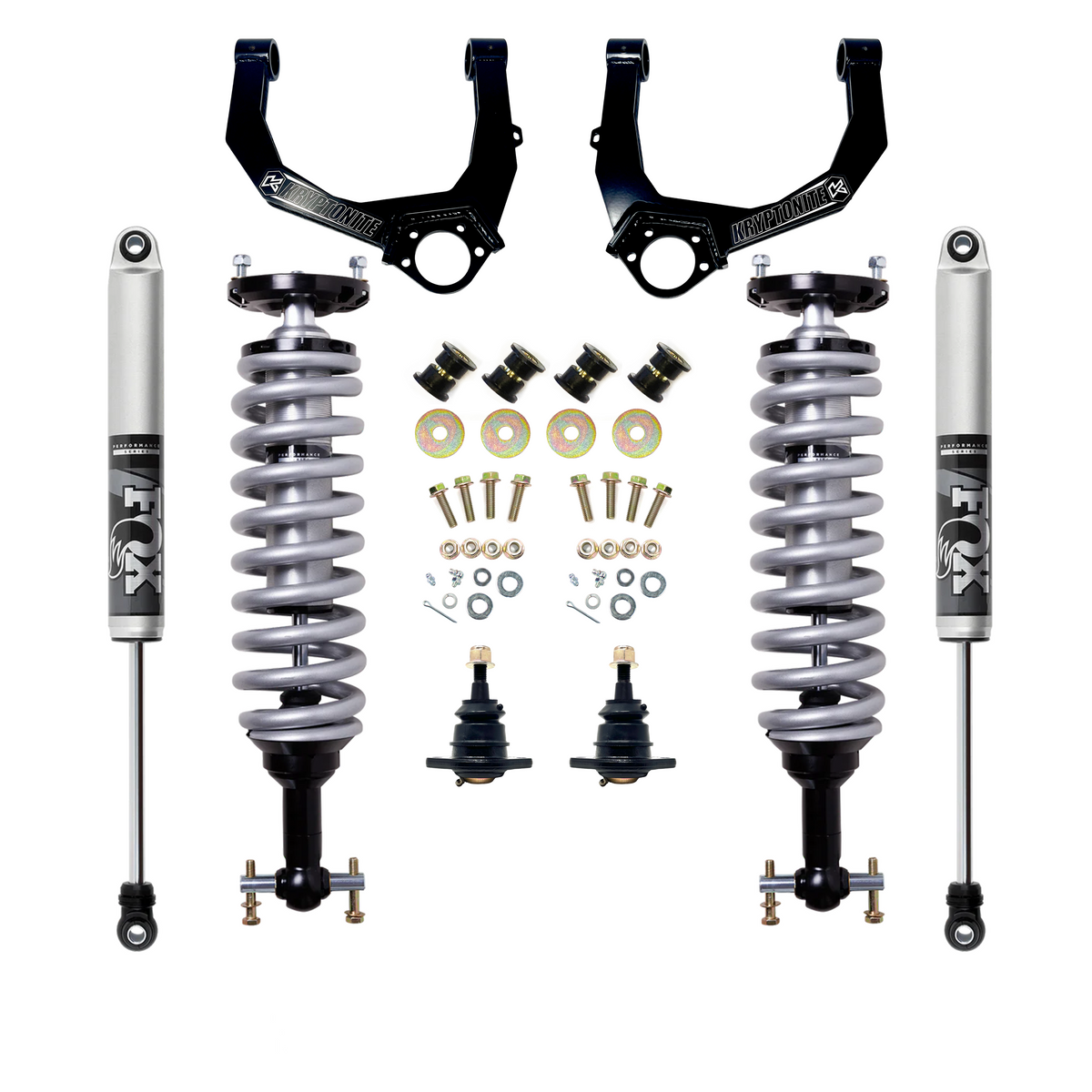 Kryptonite Stage 3 Leveling Kit with Fox 2.5 Shocks for 2019+ Chevy/GMC 1500