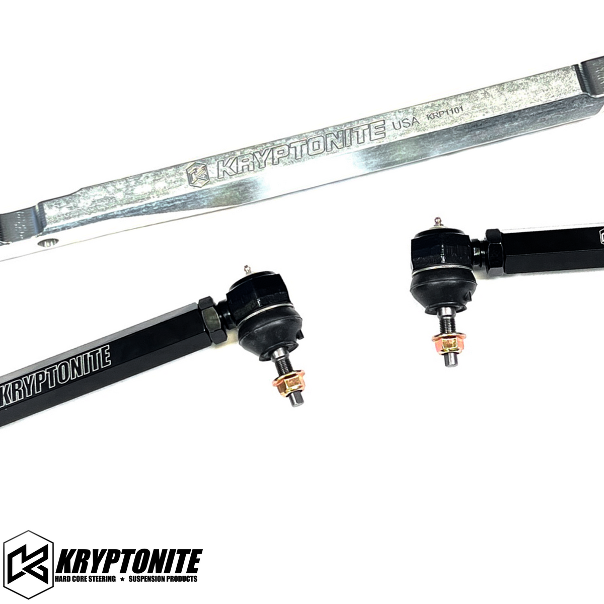 Kryptonite SS Center Link and Tie Rod Package for 2011–2026 Chevy/GMC 2500HD/3500HD