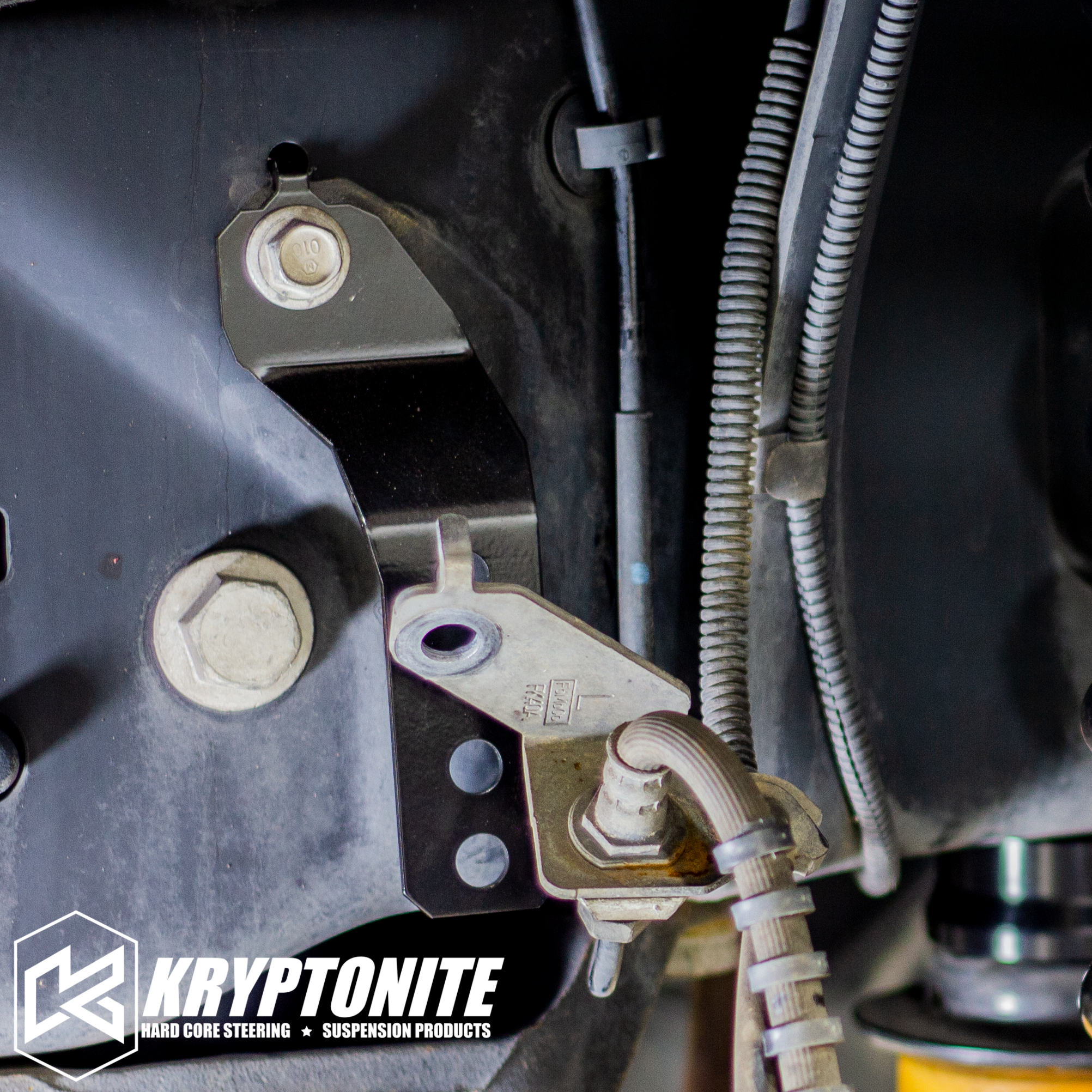 Kryptonite Brake Line Drop Bracket Kit for 2017-2025 Ford Super Duty F250/F350