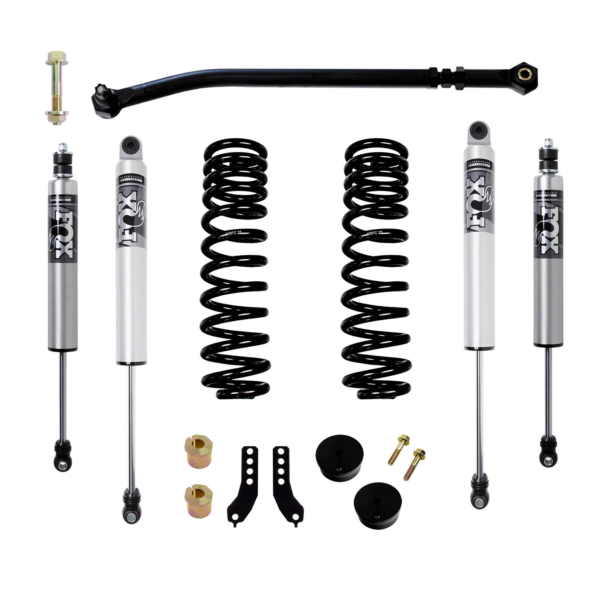 Kryptonite Stage 2 Leveling Kit with Fox Performance Series HTO Shocks for 2017-2026 Ford Super Duty F-250/F-350
