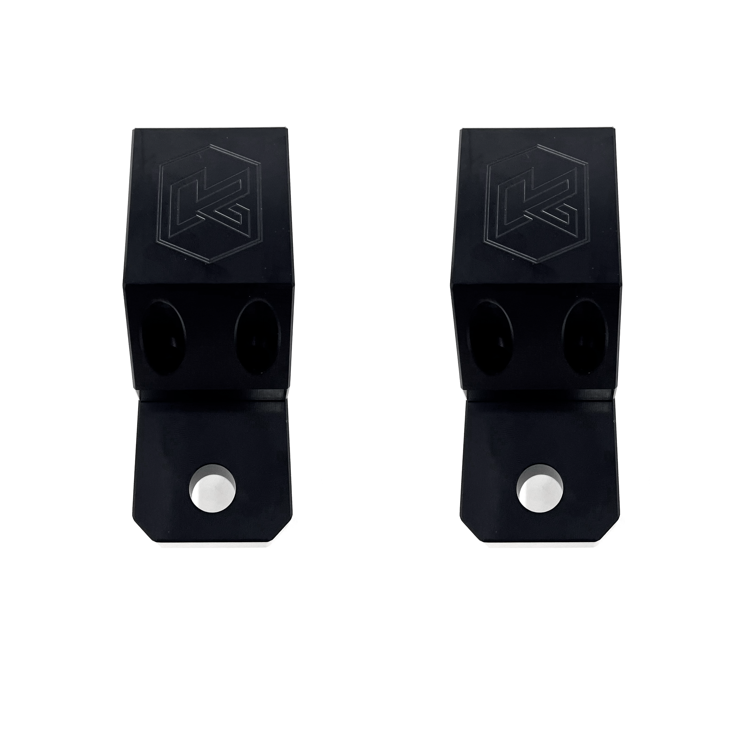 Kryptonite Dual Steering Stabilizer Adapter Kit for 2005+ Ford Super Duty F-450/F-550