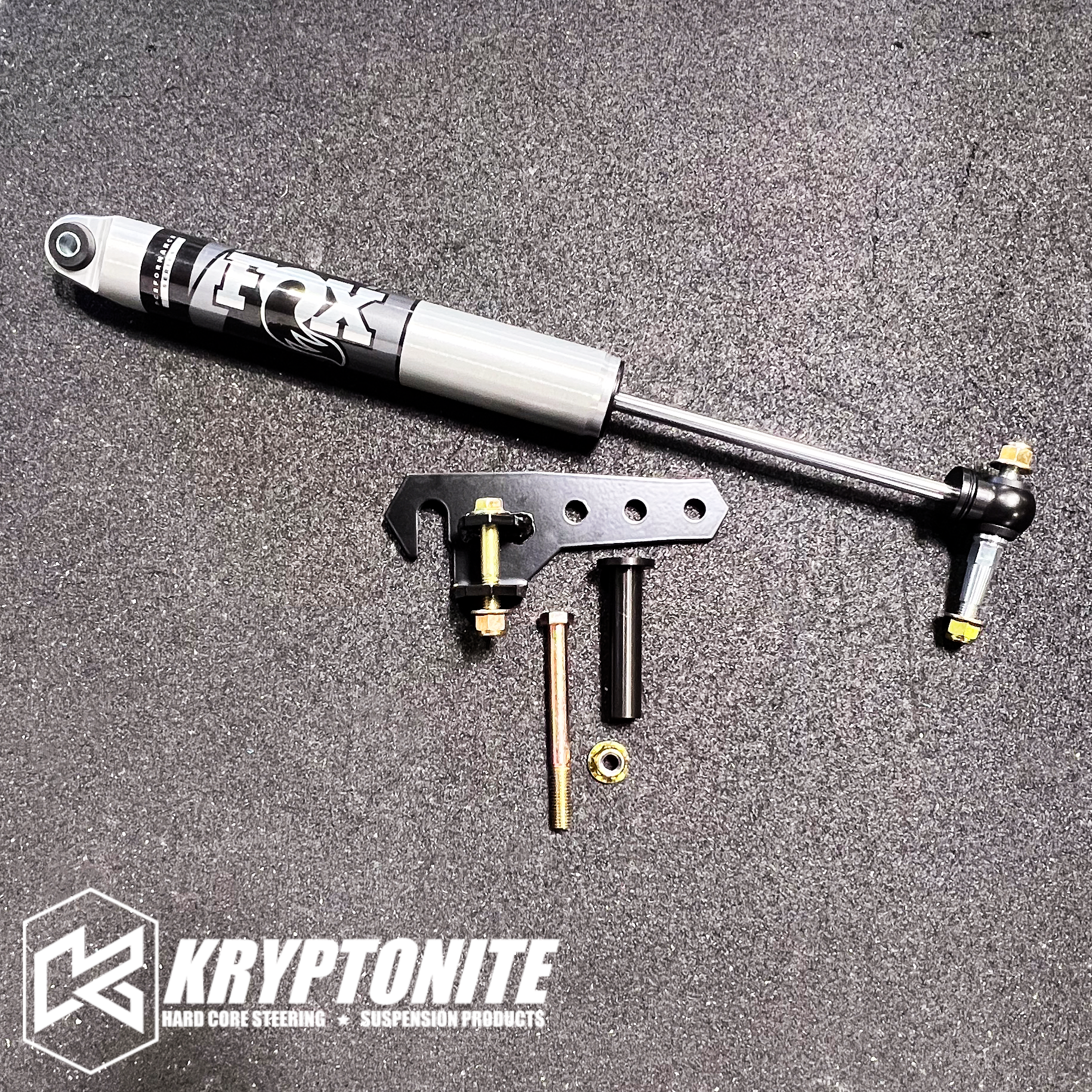 KRYPTONITE FOX STEERING STABILIZER KIT FOR 2015–2025 CHEVY/GMC 2500HD/3500HD