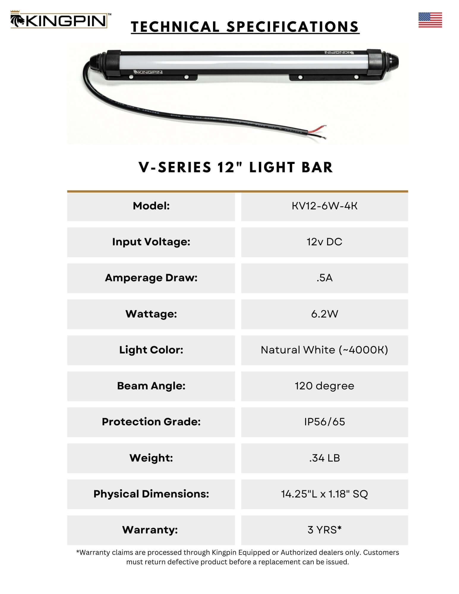 V-Series 12" Light, 10-Pack