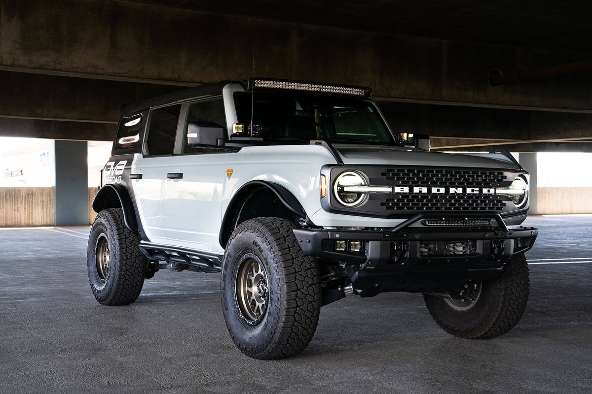2021 2024 Ford Bronco 40 Inch Curved Light Bar Mount DV8 Offroad