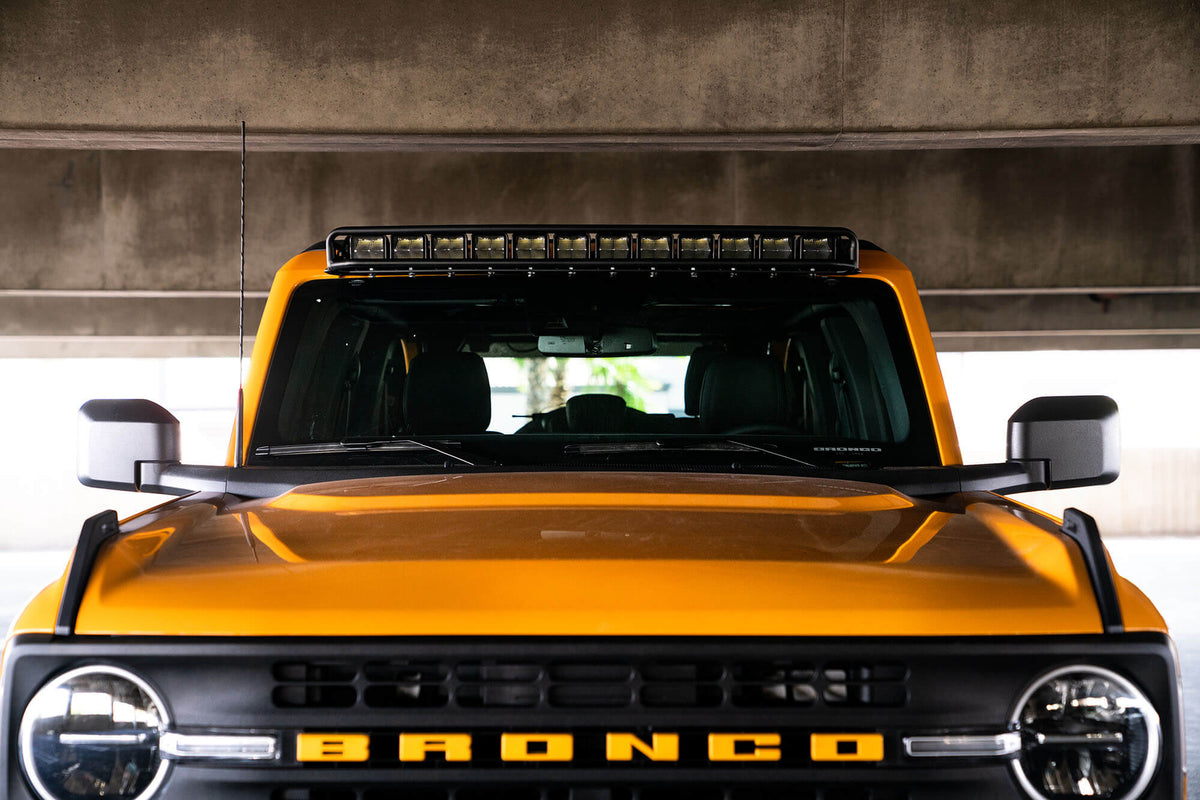 2021 2024 Ford Bronco 40 Inch Curved Light Bar Mount DV8 Offroad