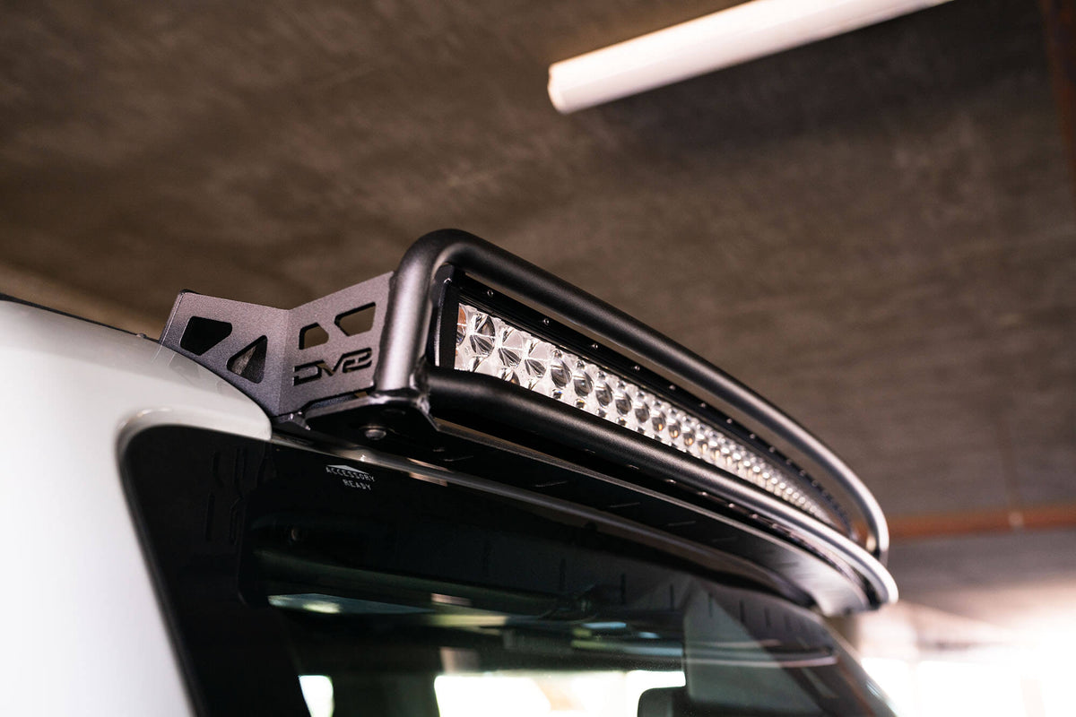 2021 2024 Ford Bronco 40 Inch Curved Light Bar Mount DV8 Offroad