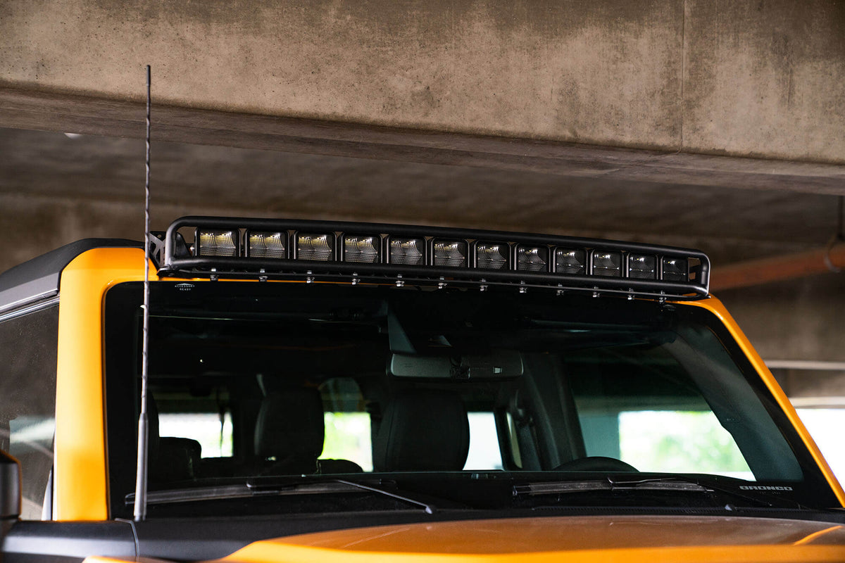 2021 2024 Ford Bronco 40 Inch Curved Light Bar Mount DV8 Offroad