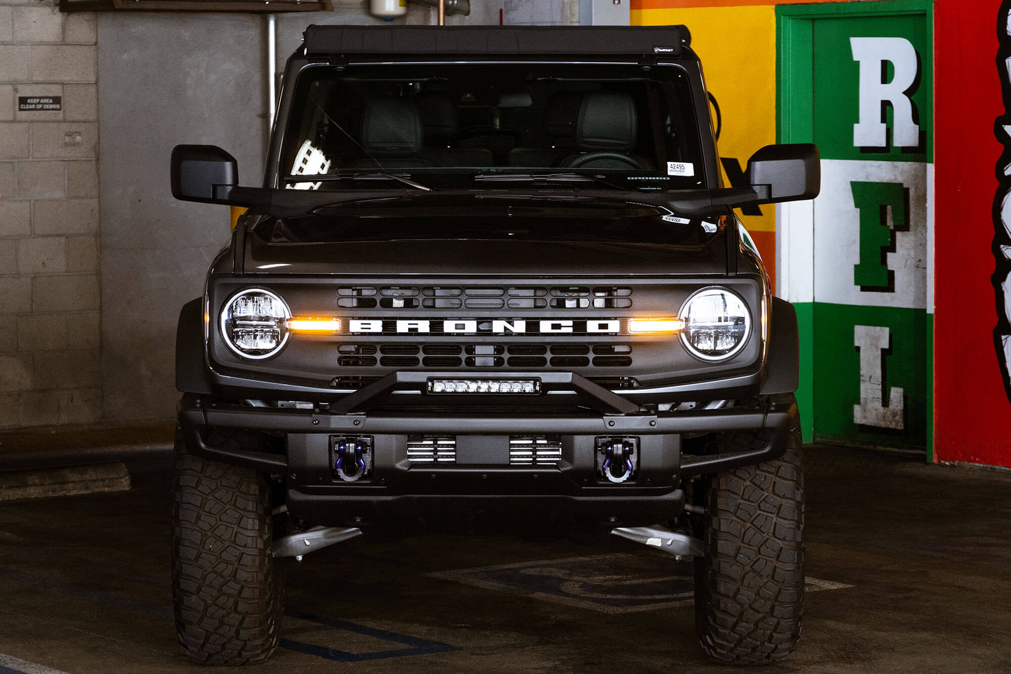 2021 2024 Ford Bronco Factory Modular Front Bumper Bull Bar DV8 Offroad