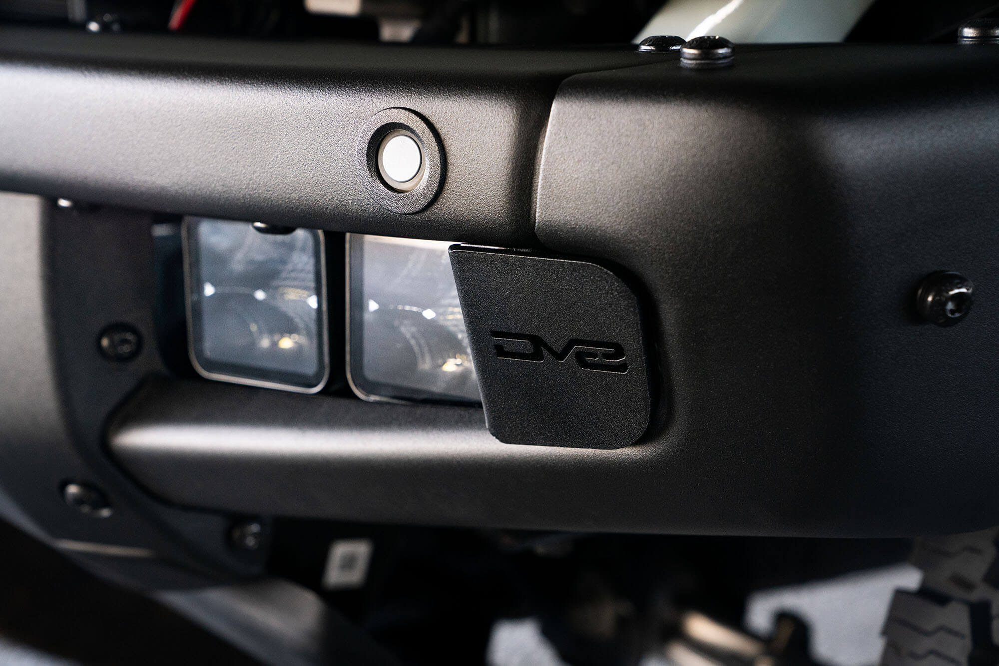 2021 2024 Ford Bronco Factory Bumper Pocket Light Mount DV8 Offroad