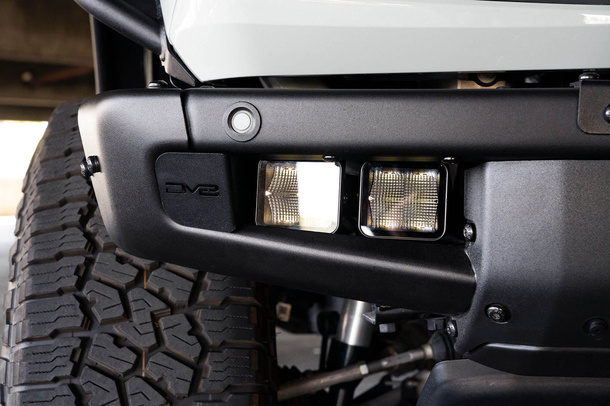 2021 2024 Ford Bronco Factory Bumper Pocket Light Mount DV8 Offroad