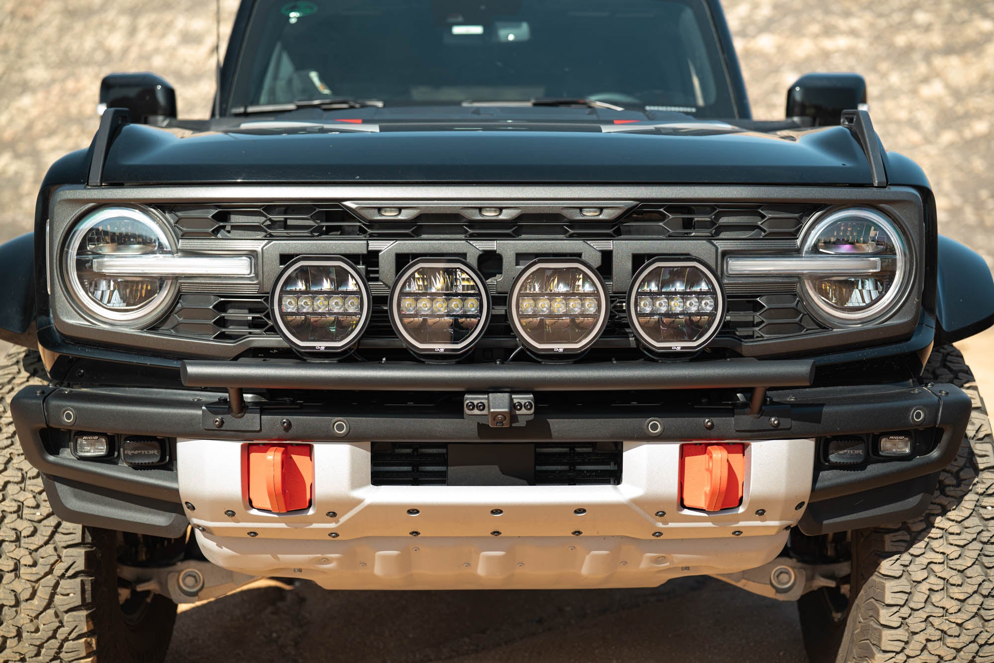 2021 2025 Ford Bronco Tube Push Bar DV8 Offroad
