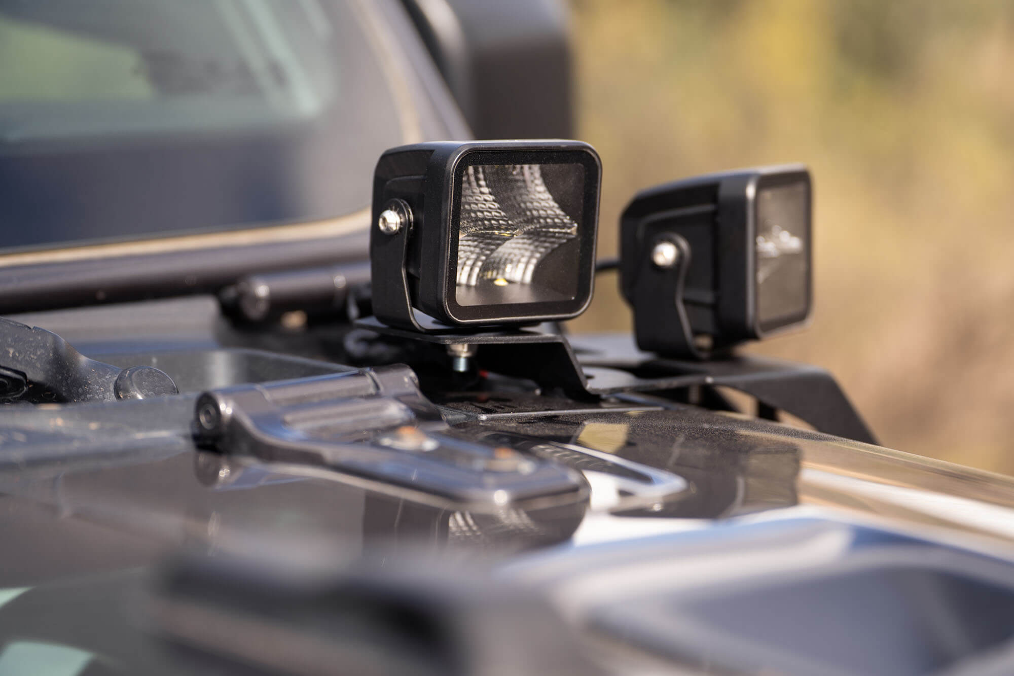 2018 2025 Jeep Wrangler JL JLU Gladiator JT A Pillar Dual Pod Light Mounts DV8 Offroad