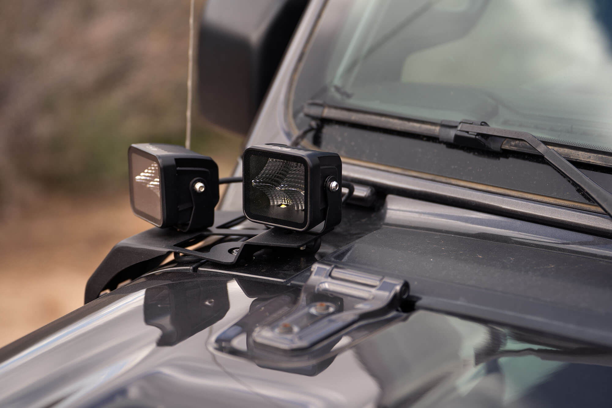 2018 2025 Jeep Wrangler JL JLU Gladiator JT A Pillar Dual Pod Light Mounts DV8 Offroad