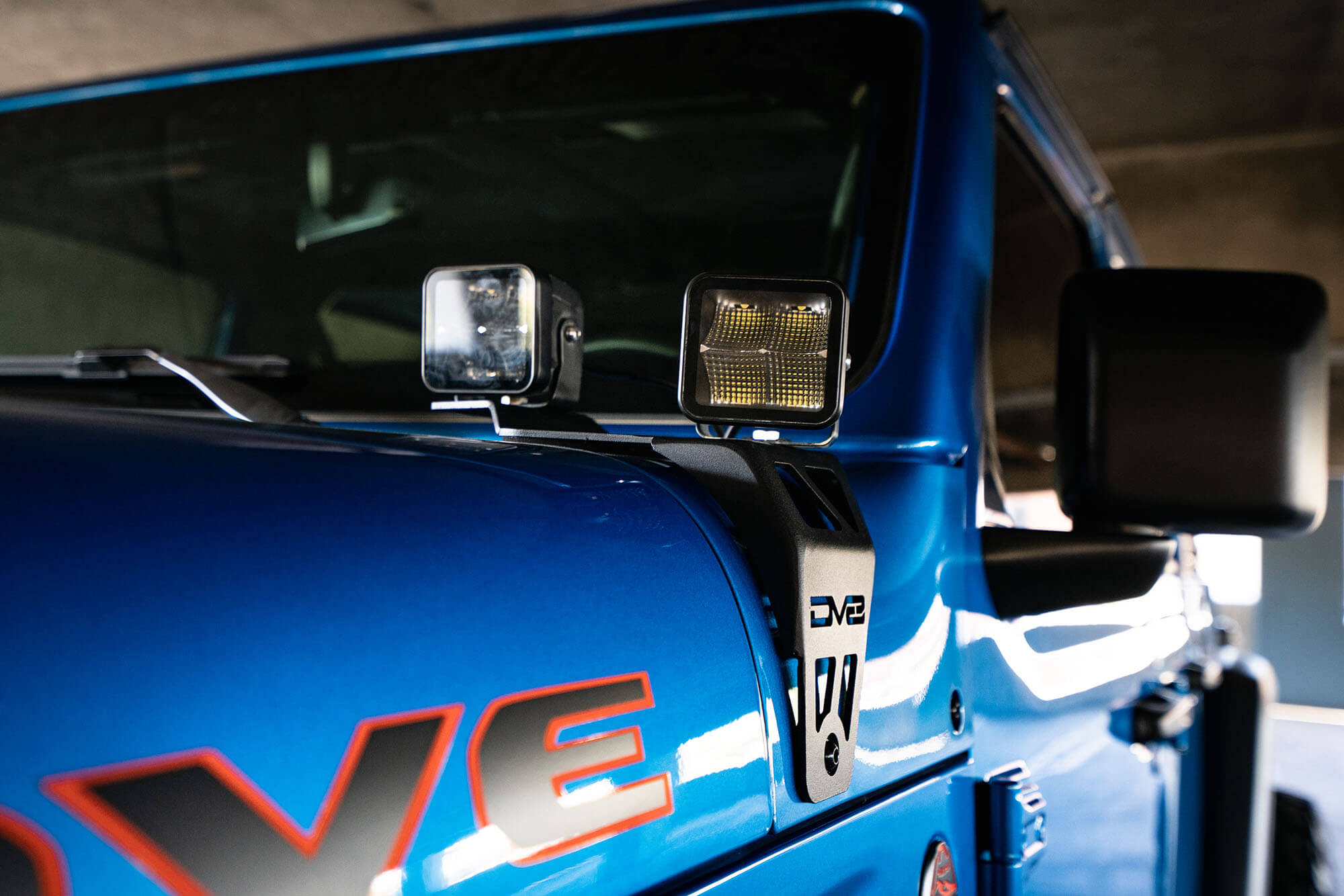 2018 2025 JeepWrangler JL JLU 392 Gladiator JT MojDV8 Offroad Dual Pod Light Mounts DV8 Offroad