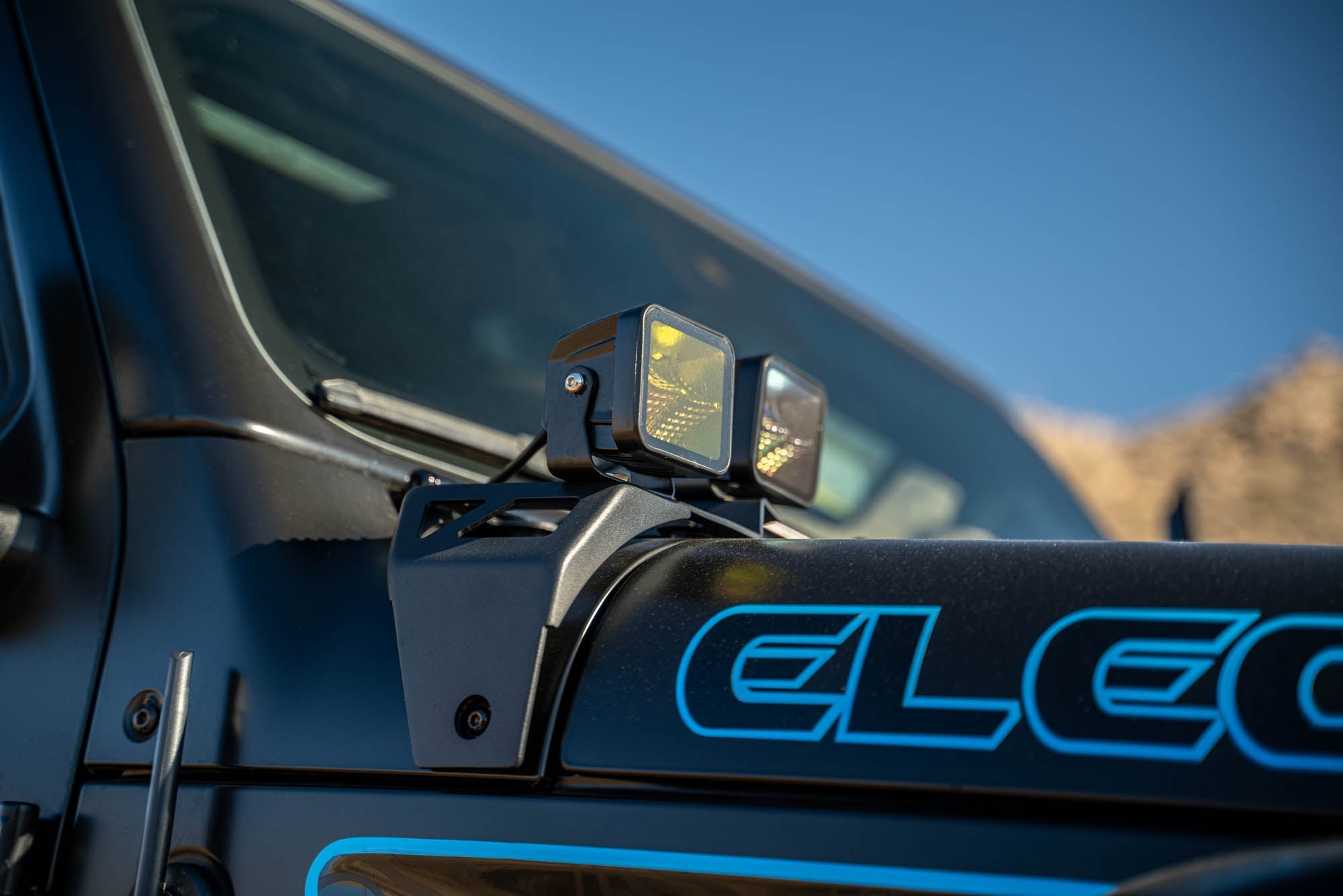 2020 2025 Jeep Wrangler JL JLU 4xe Gladiator JT Dual Light Pod Mounts DV8 Offroad