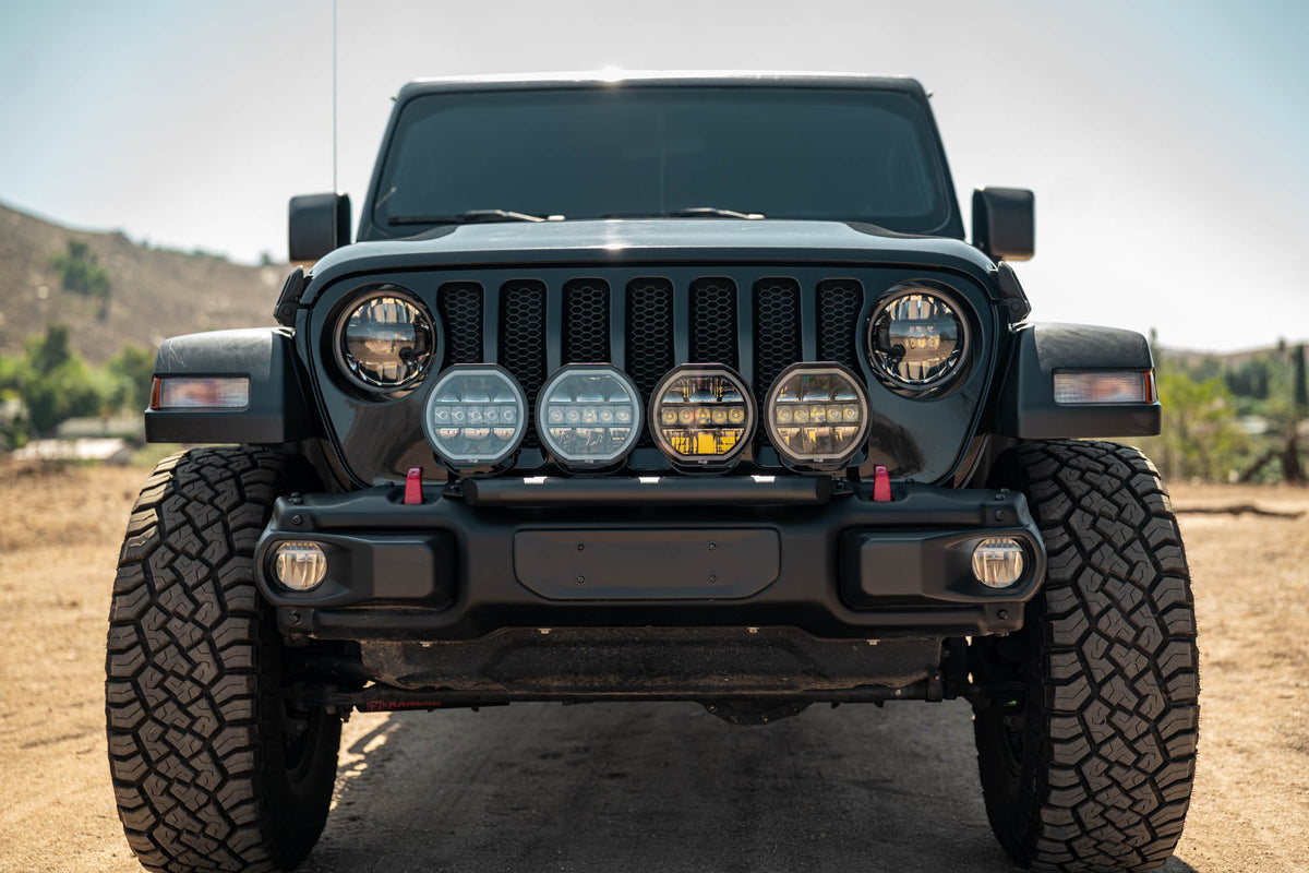 2018 2025 Wrangler JL Push Bar for Mopar Rubicon Steel Bumper DV8 Offroad