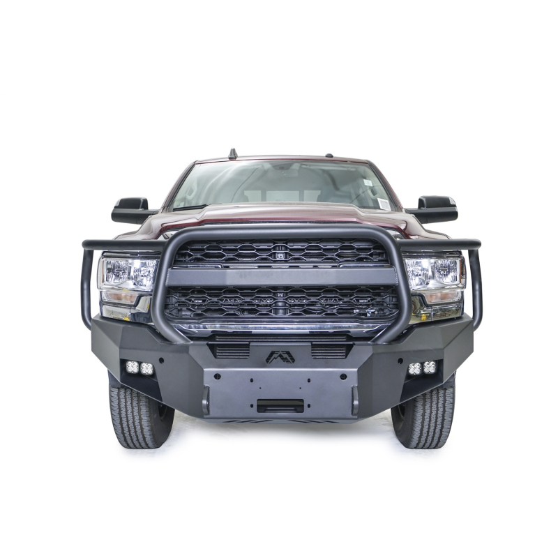 Fab Fours Premium Winch Front Bumper w/ Grille Guard Model DR19-A4450-1