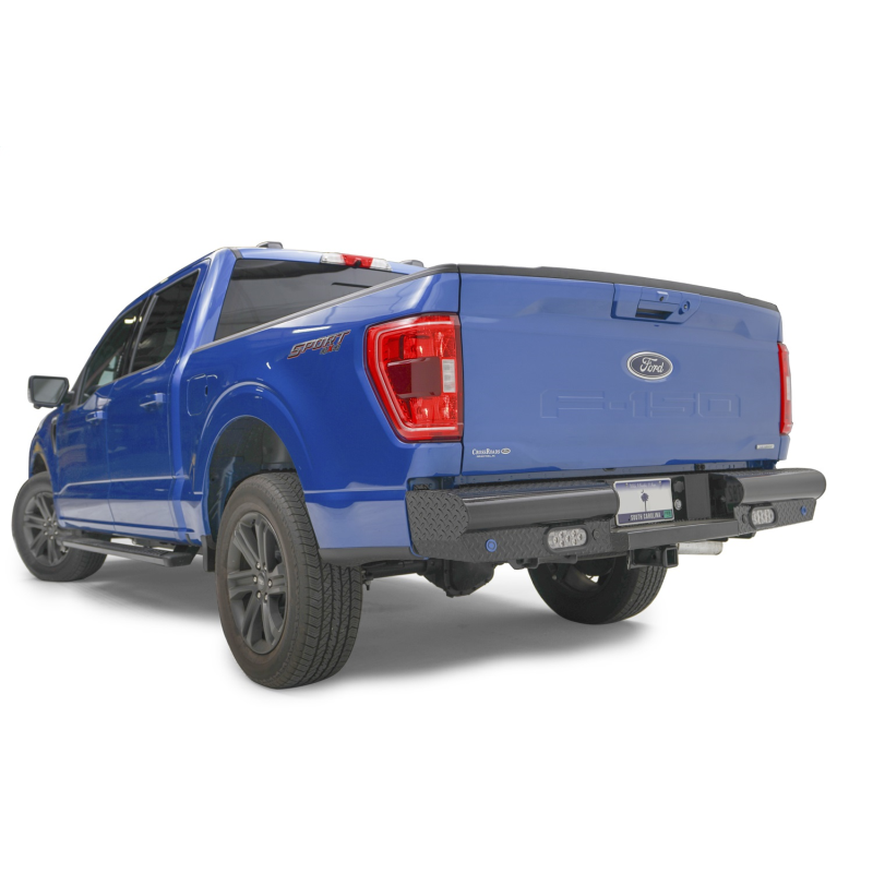 Fab Fours Black Steel Rear Bumper Model FF21-T5050-1