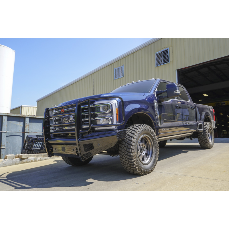 Fab Fours Black Steel Front Bumper w/ Grille Guard Model FS23-S5960-1