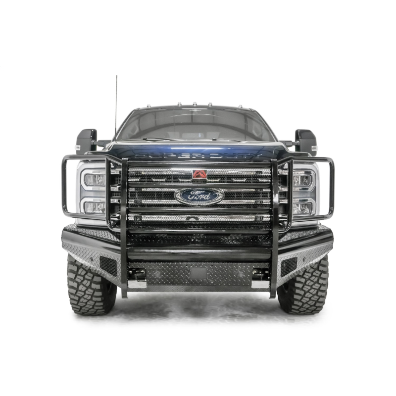 Fab Fours Black Steel Front Bumper w/ Grille Guard Model FS23-S5960-1