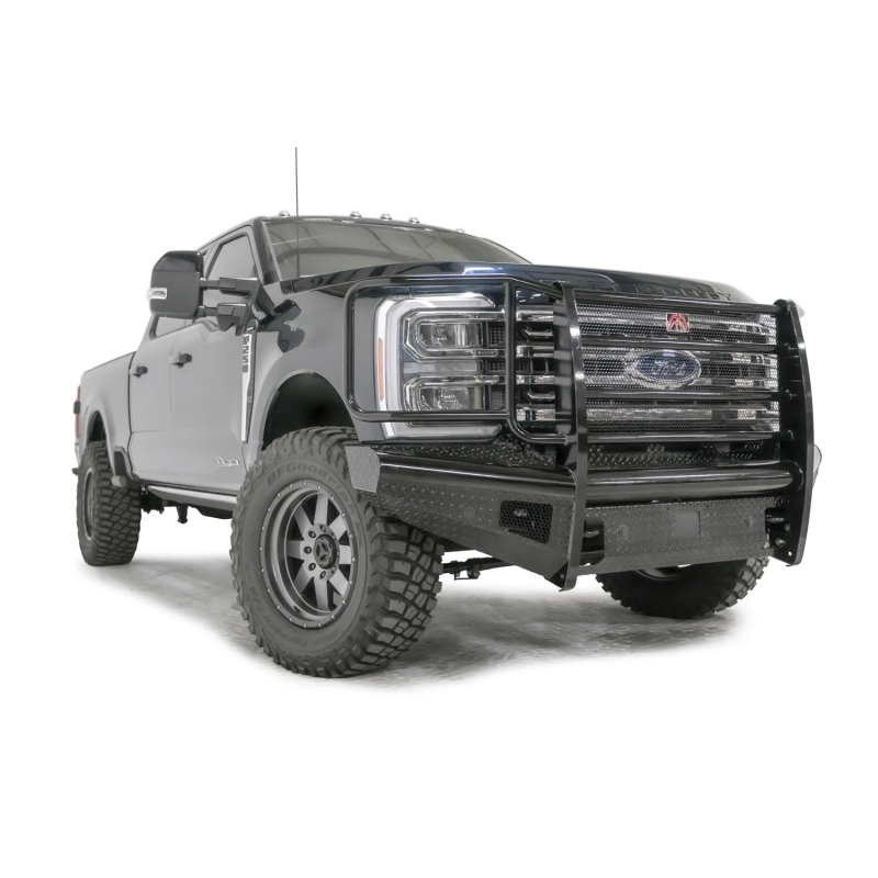 Fab Fours Black Steel Front Bumper w/ Grille Guard Model FS23-S5960-1