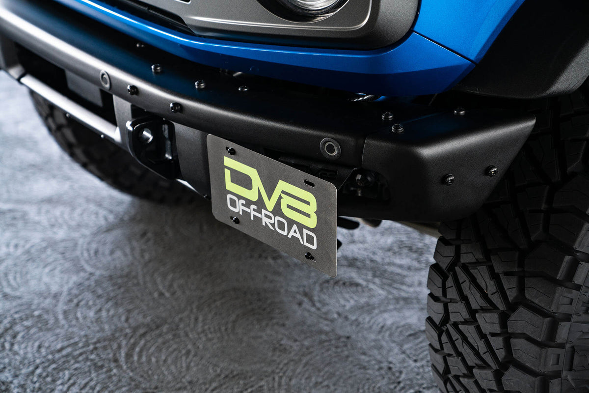 2021 2024 Ford Bronco Factory Front Bumper Side License Relocation Bracket DV8 Offroad