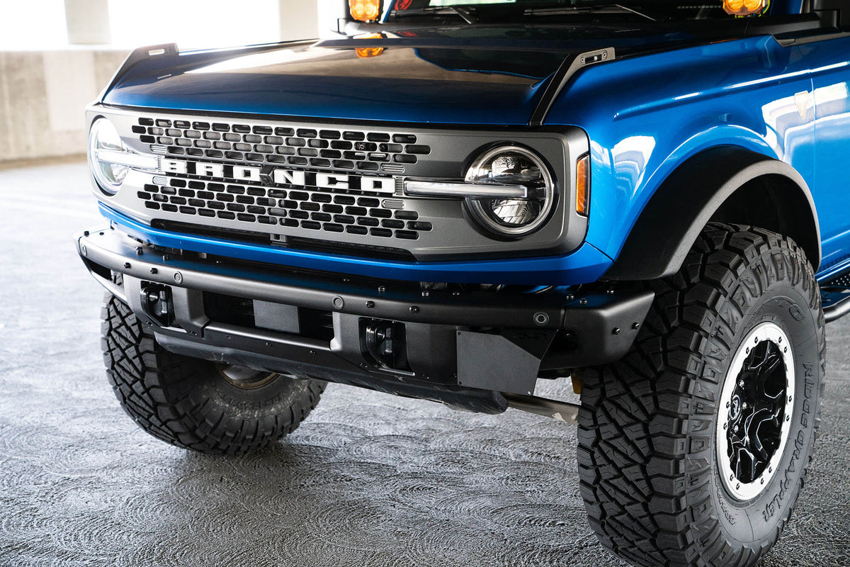 2021 2024 Ford Bronco Factory Front Bumper Side License Relocation Bracket DV8 Offroad