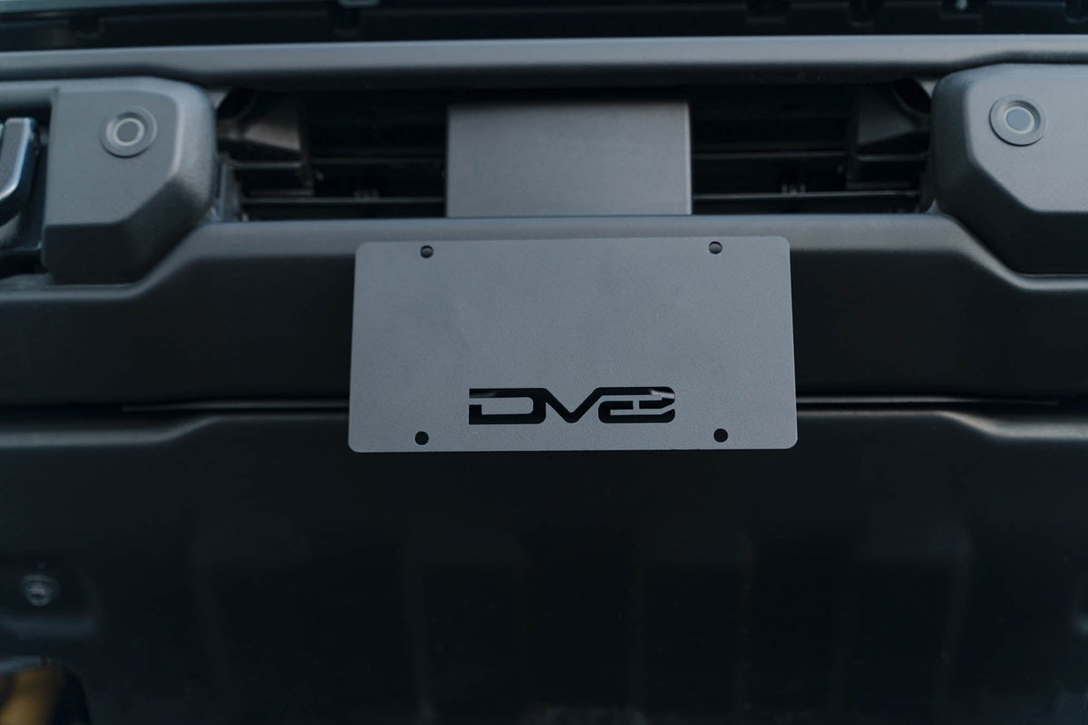 2021 2024 Ford Bronco Capable Bumper Front License Plate Mount DV8 Offroad