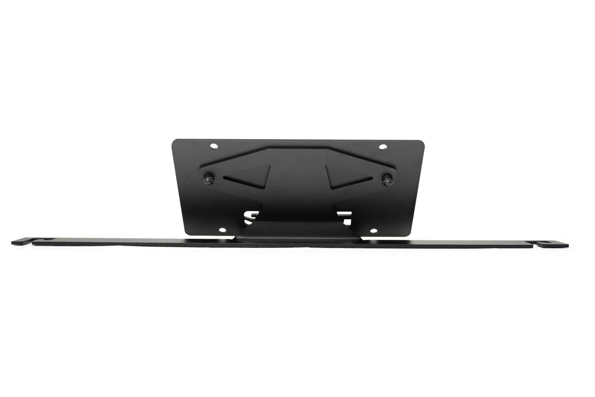2021 2024 Ford Bronco Capable Bumper Slanted Front License Plate Mount DV8 Offroad