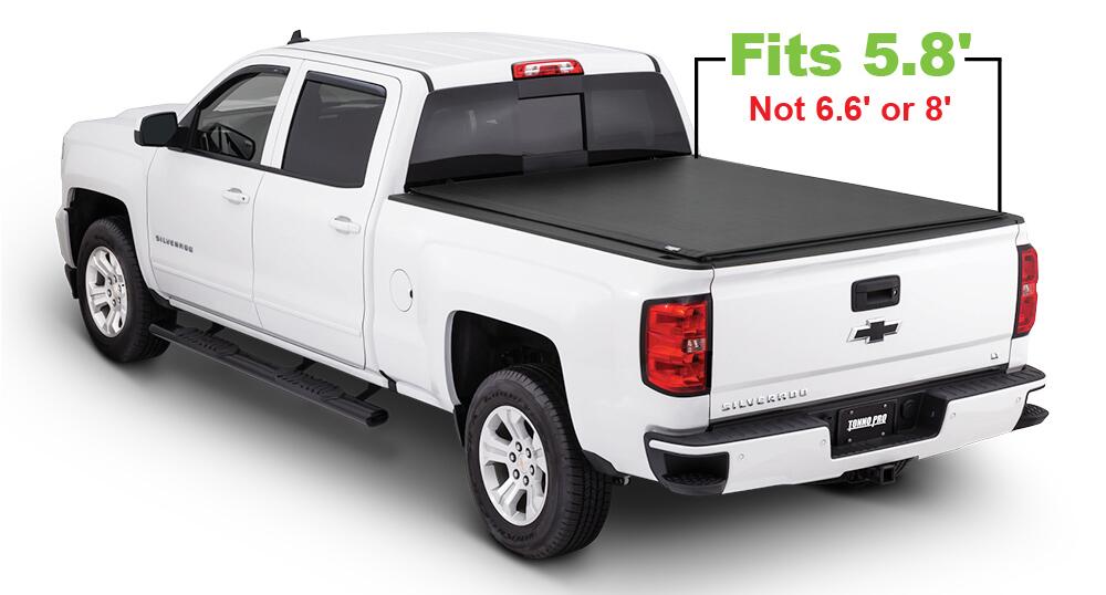 Lo Roll Up Tonneau Cover 14-18 Silverado/Sierra 1500 5 Foot 9 Inch Tonno Pro