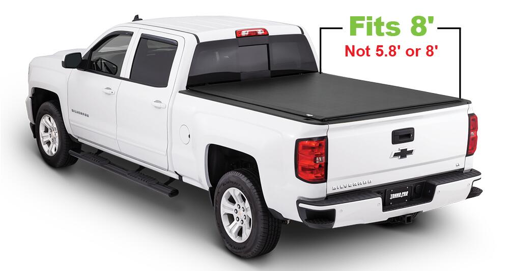 Lo Roll Up Tonneau Cover 15-19 Silverado/Sierra HD 8 Foot 2 Inch Tonno Pro