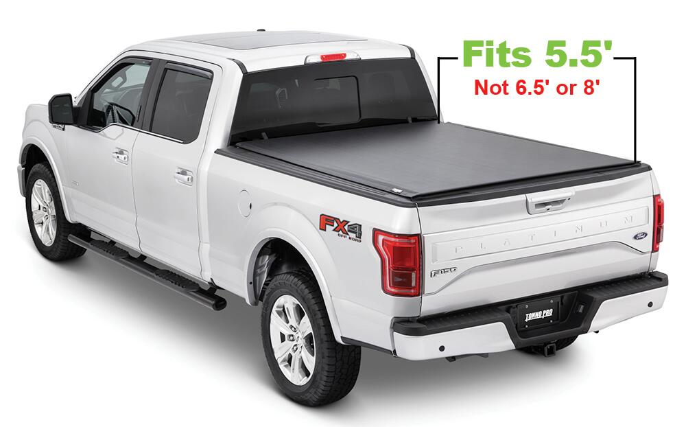 Lo Roll Up Tonneau Cover 15-26 Ford F-150 5 Foot 7 Inch Tonno Pro