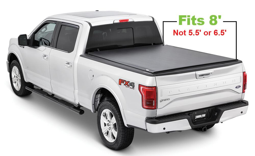Lo Roll Up Tonneau Cover 15-26 Ford F-150 8 Foot 2 Inch Tonno Pro