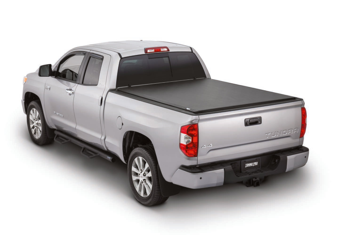 Lo Roll Up Tonneau Cover 07-21 Toyota Tundra W/Utility Track System W/O Trail Special Edition Storage Box 5 Foot 7 Inch Tonno Pro