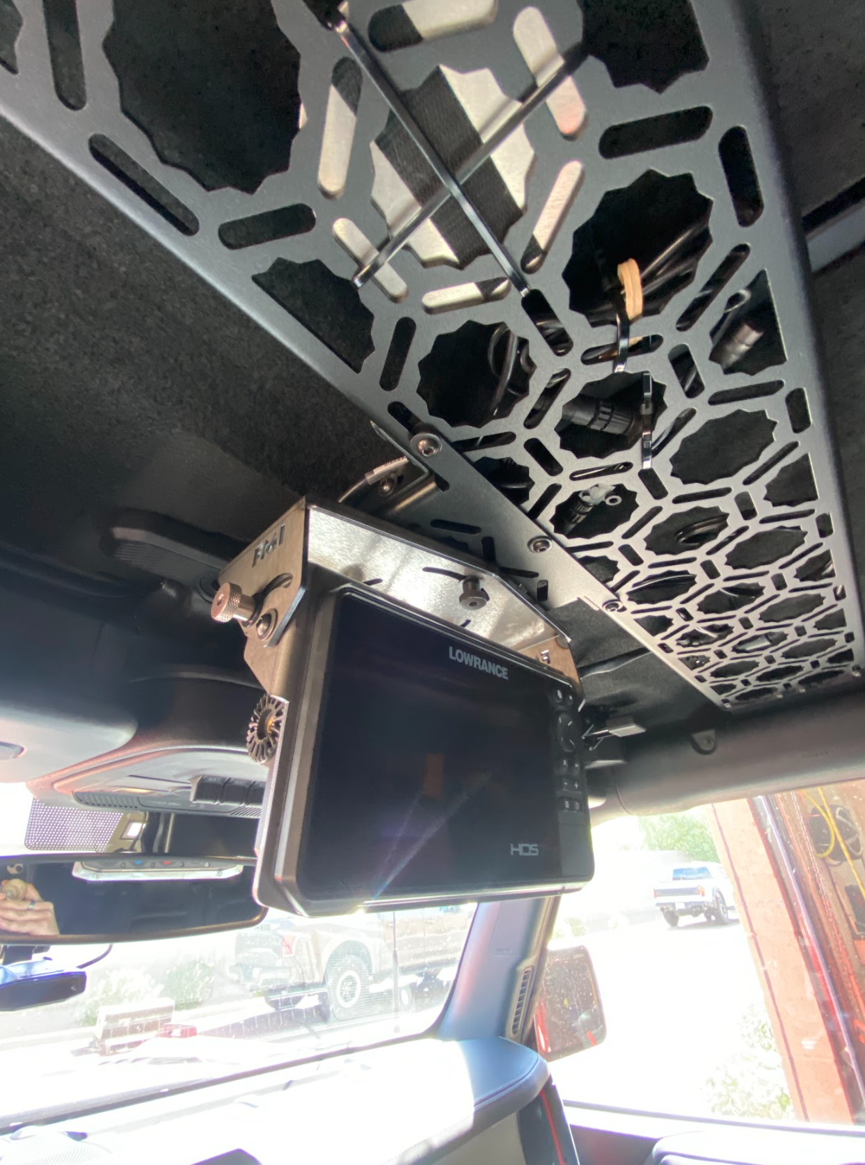 Fold Down Lowrance HDS7-LIVE GPS Mount - Bronco and Bronco Raptor Roof Mount