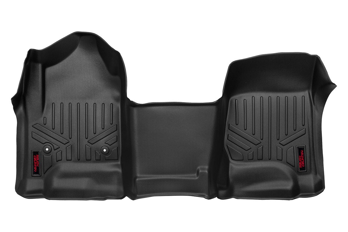 Floor Mats FR Over Hump Silverado/Sierra 1500/2500HD/3500HD (14-19 & Classic) Rough Country