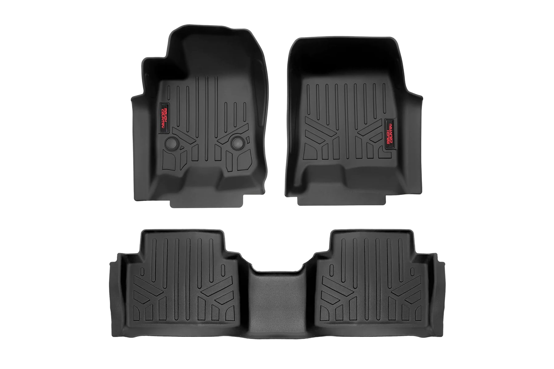 Floor Mats FR & RR Crew Chevy/GMC Canyon/Colorado 2WD/4WD (2023-2026) Rough Country