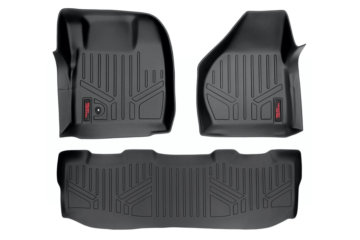 Floor Mats FR & RR Crew Cab Ford F-250/F-350 Super Duty 2WD/4WD (08-10) Rough Country