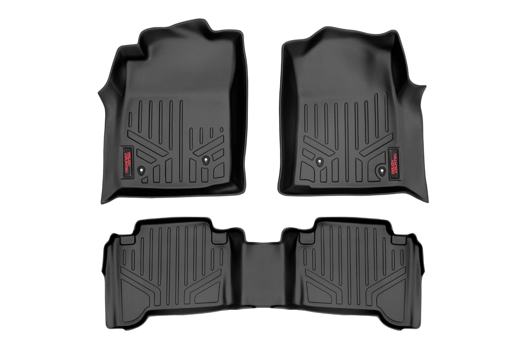 Floor Mats Front and Rear Double Cab Toyota Tacoma 2WD/4WD (2005-2011) Rough Country
