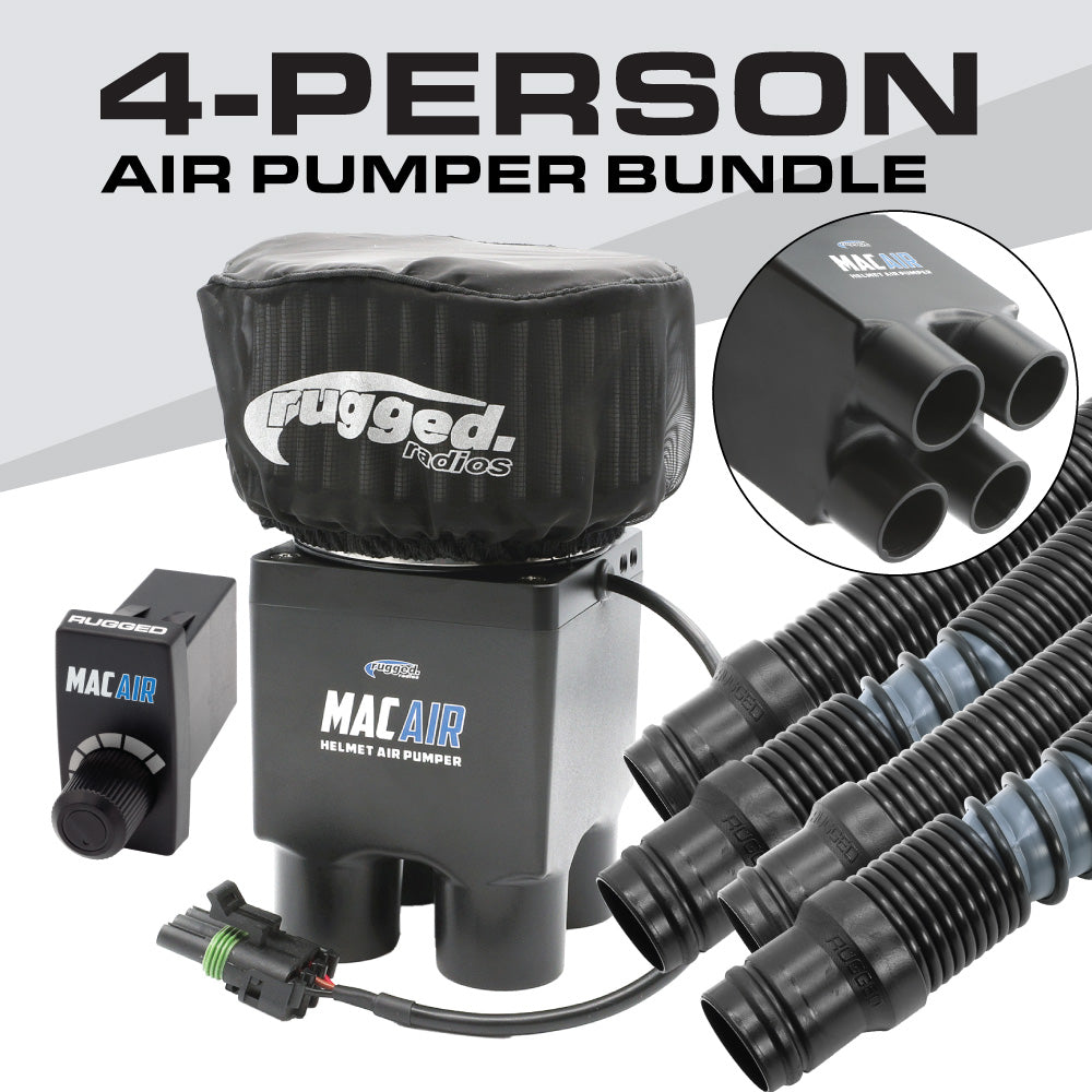 MAC Air 4-Person Helmet Air Pumper (Bundle)